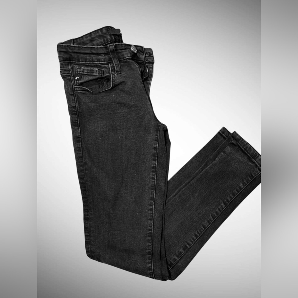 Kancan Kids Black Skinny Jeans Size 12 – Adjustable Waist – Stretch Denim - Picture 10 of 11